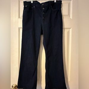J Crew High Rise Crop Flare Jean
